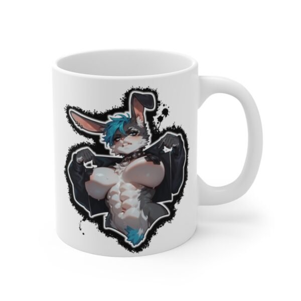 Punk Bunny - Ecchi Furry Mug (11 oz) - Image 2