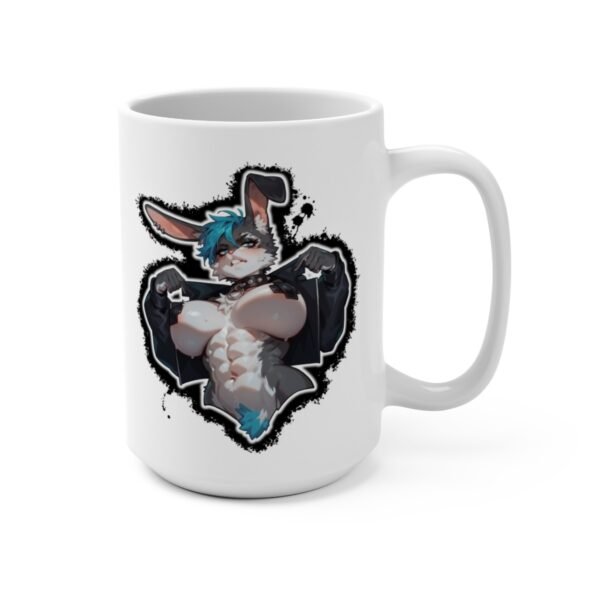 Punk Bunny - Ecchi Furry Mug (15 oz) - Image 2