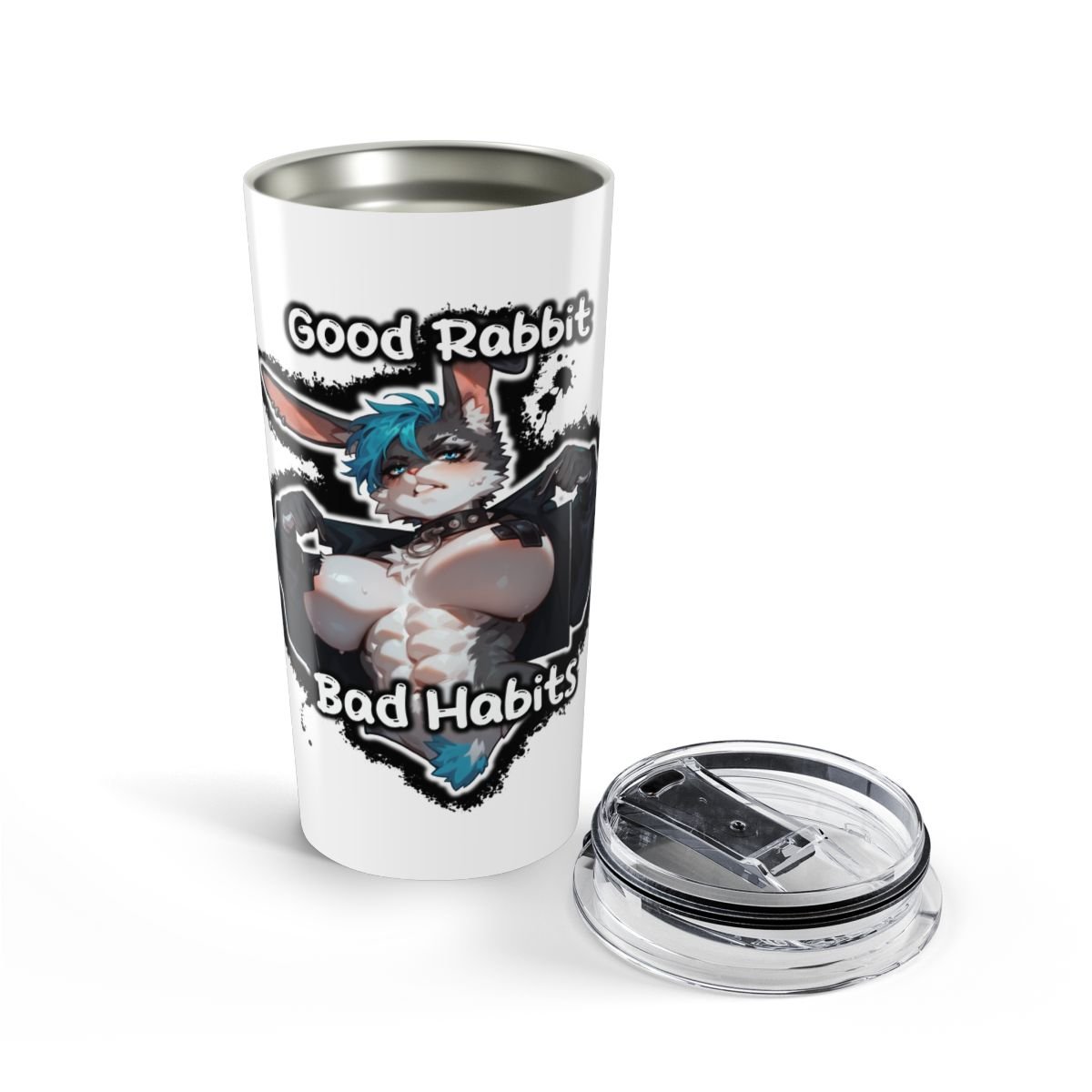 Punk Bunny - Ecchi Furry Tumbler (20 oz) - Image 2