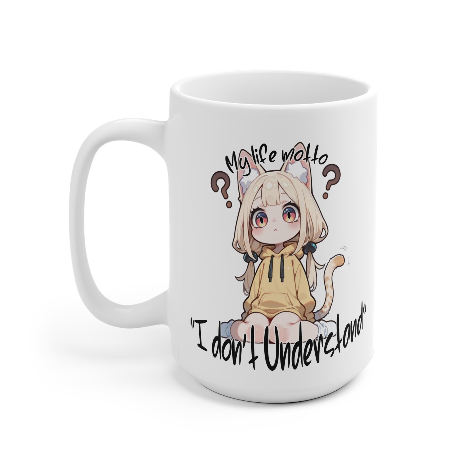 I Don’t Understand - Chibi Meme Mug - Image 4