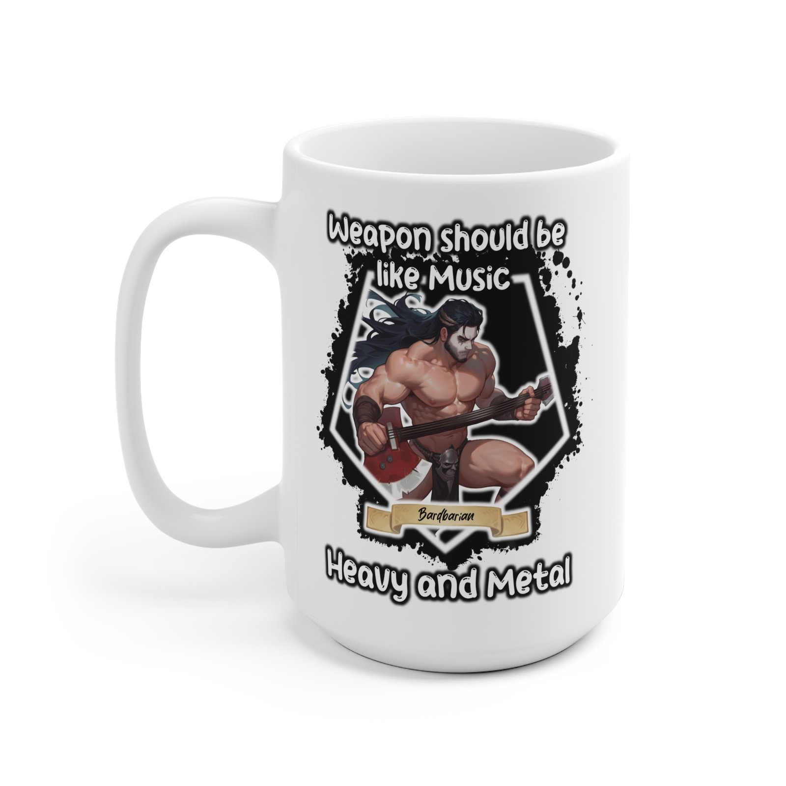 Bardbarian - RPG Meme Mug - Image 4