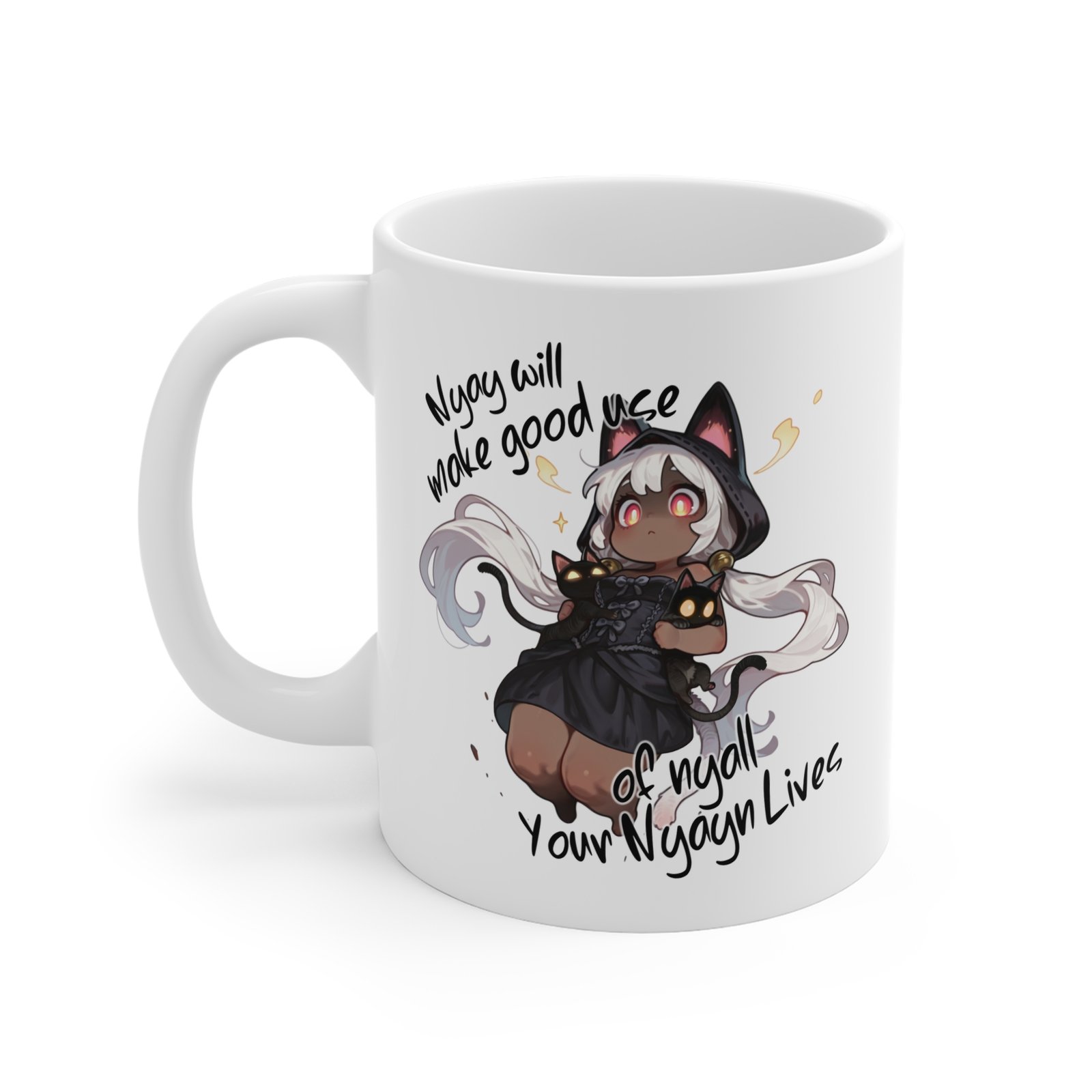 Nekomancer - Chibi Meme Mug - Image 2