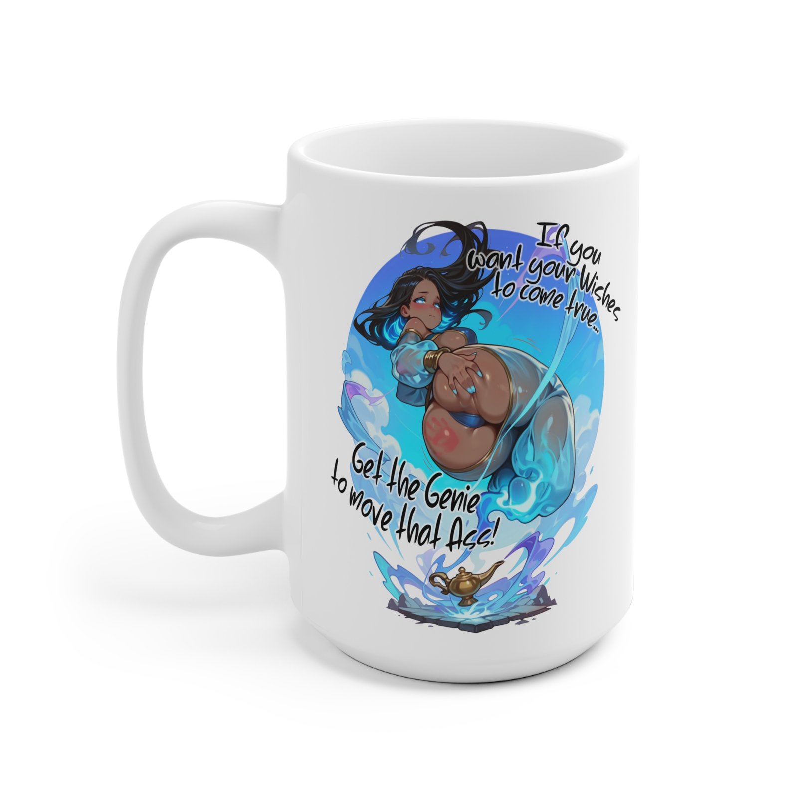 Fantasy Genie - Ecchi Meme Mug - Image 4