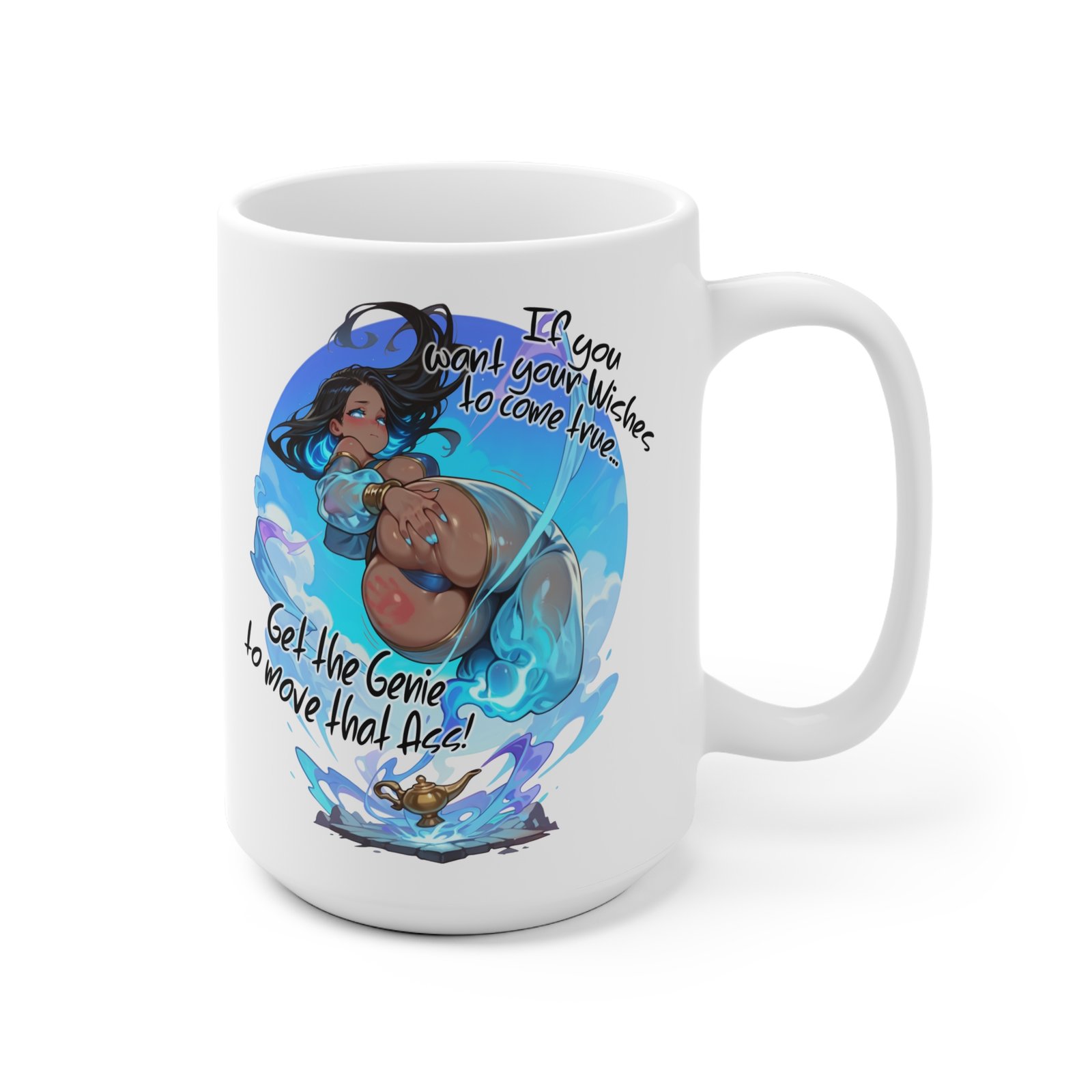 Fantasy Genie - Ecchi Meme Mug - Image 3