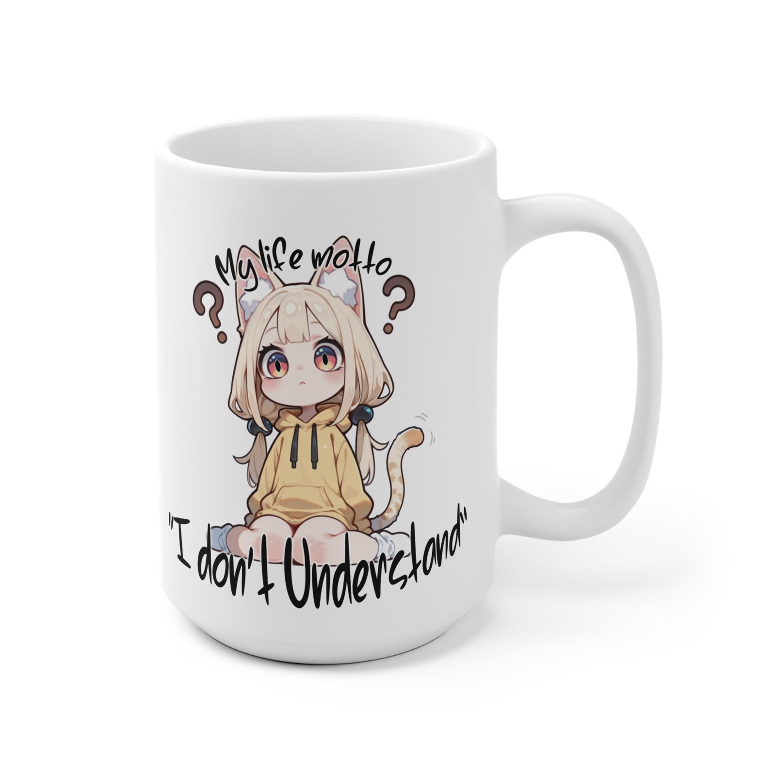 I Don’t Understand - Chibi Meme Mug - Image 3