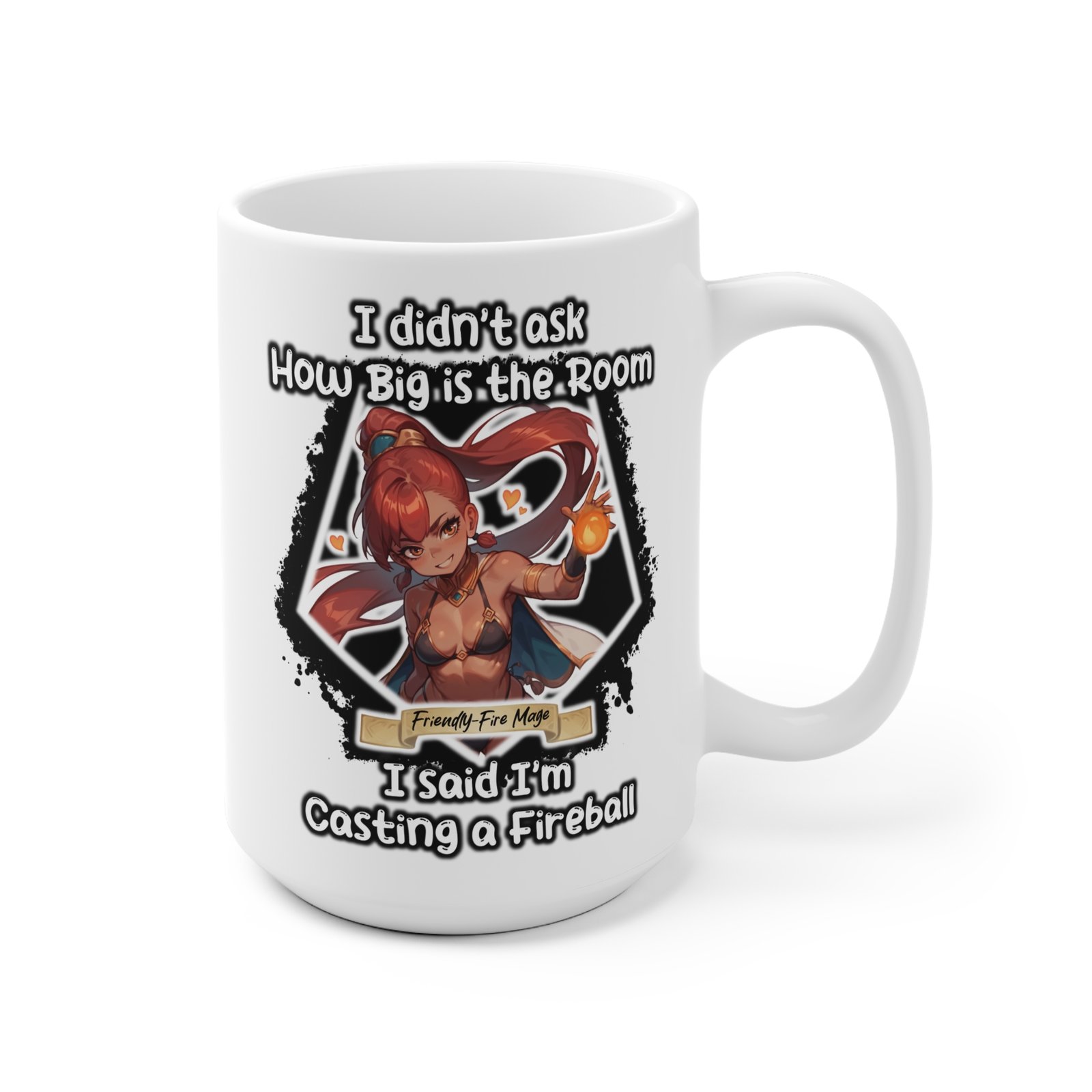 Friendly-Fire Mage - RPG Meme Mug - Image 3