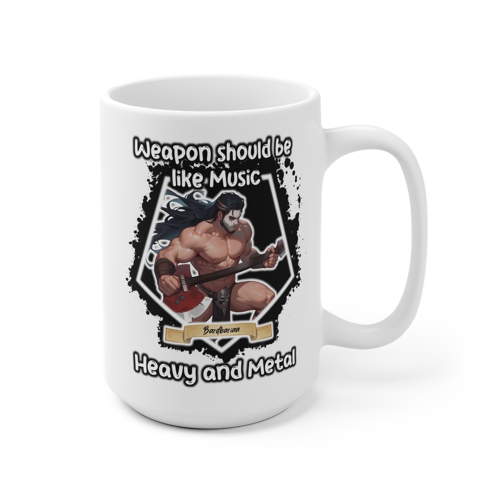 Bardbarian - RPG Meme Mug - Image 3