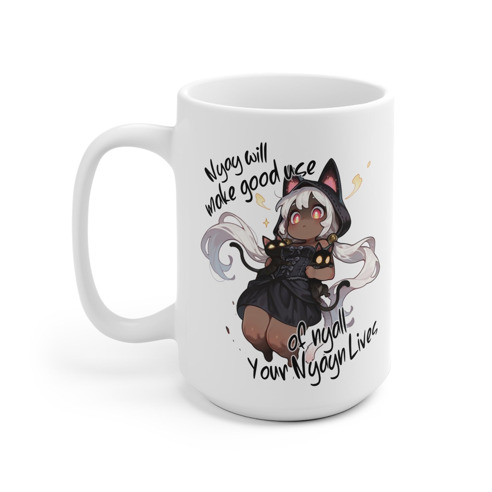 Nekomancer - Chibi Meme Mug - Image 4
